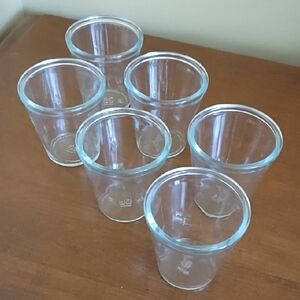 6 Glass Tumblers Dessert Cups Party Buffet Decor Kitchen 6 Oz 200 Mls Clear